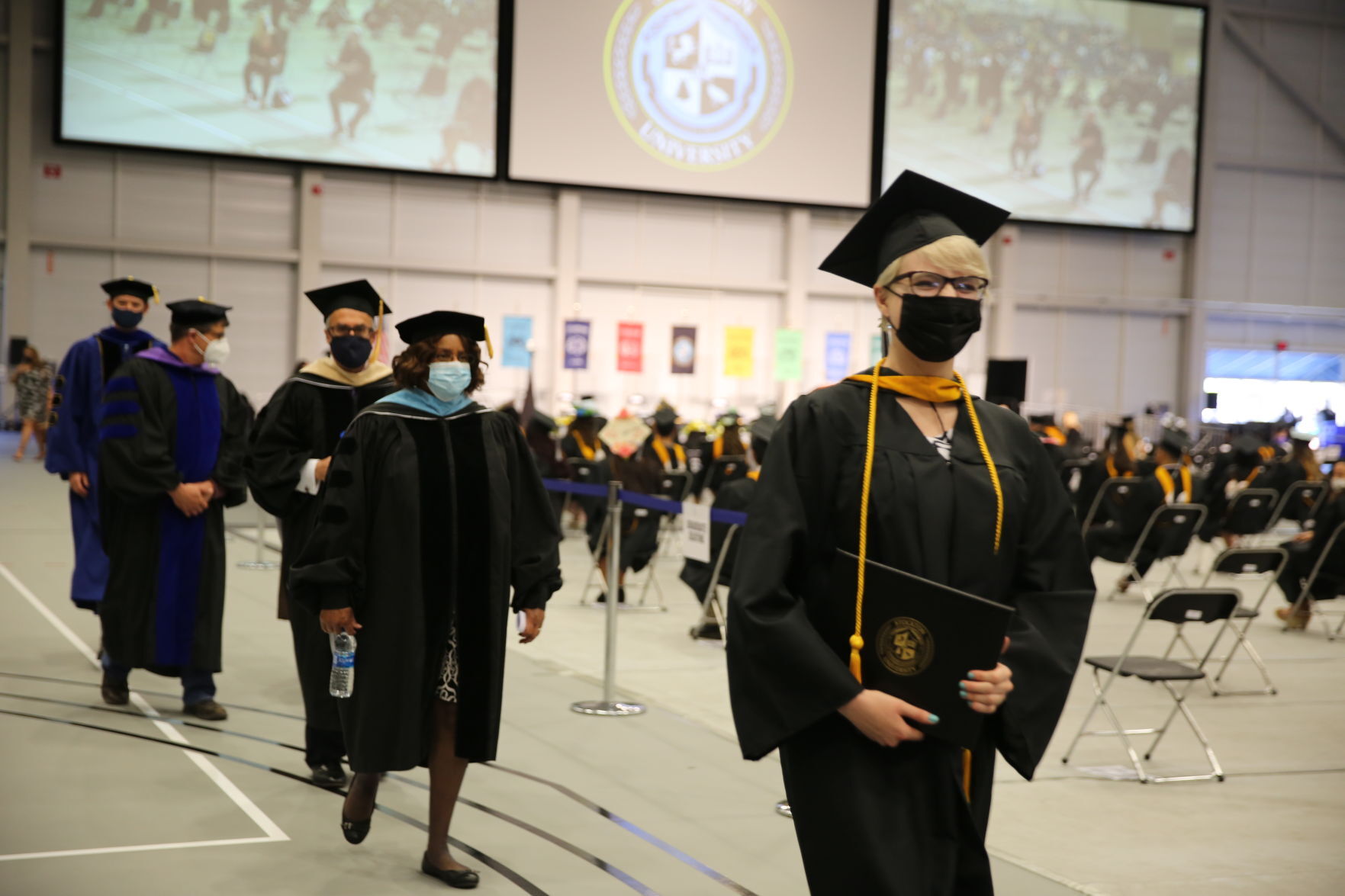 Stockton University commencement Tuesday, May 11, 2021 at the Galloway Township campus